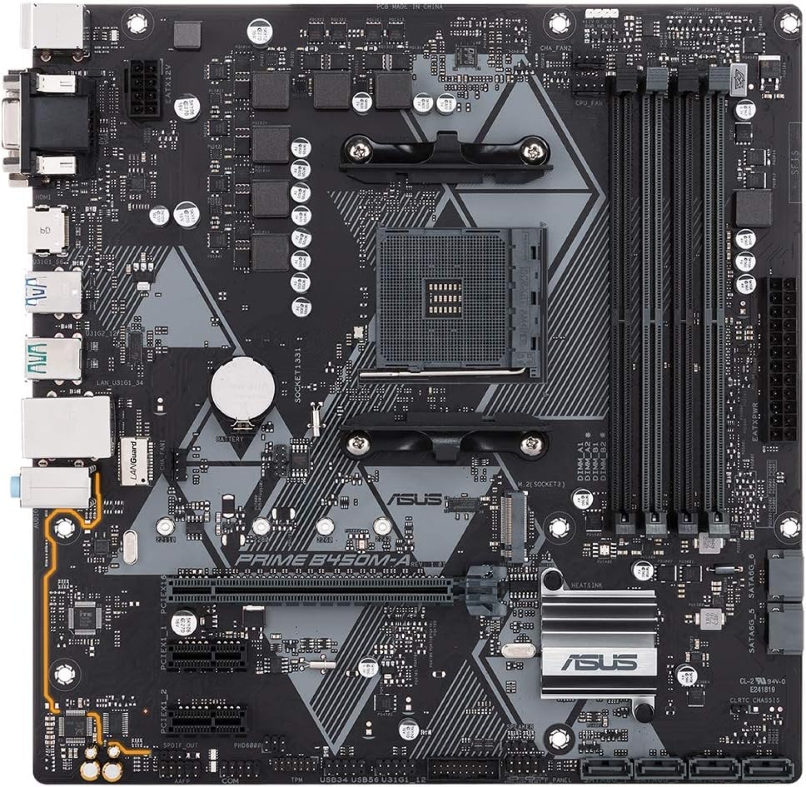ASUS Prime B450M-A Motherboard Placa Mãe